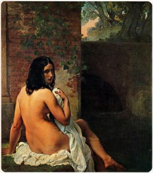 Bather viewed from behind